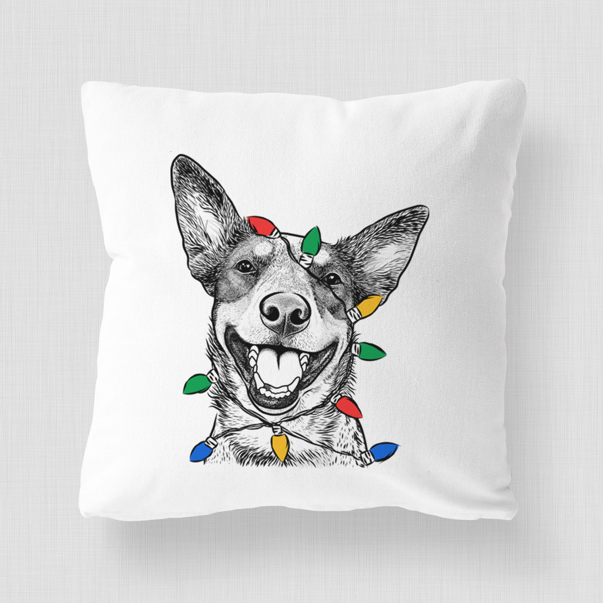 Lily the Australian Cattle Dog - Throw Pillow Cover