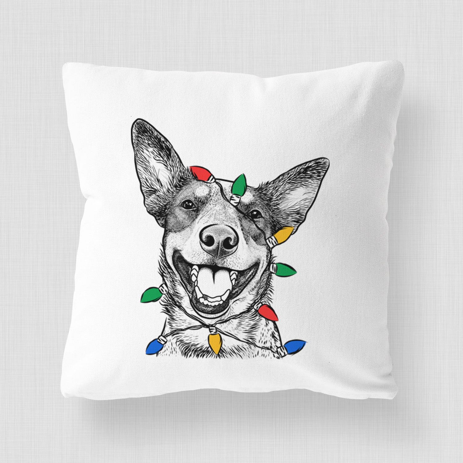 Lily the Australian Cattle Dog - Throw Pillow Cover