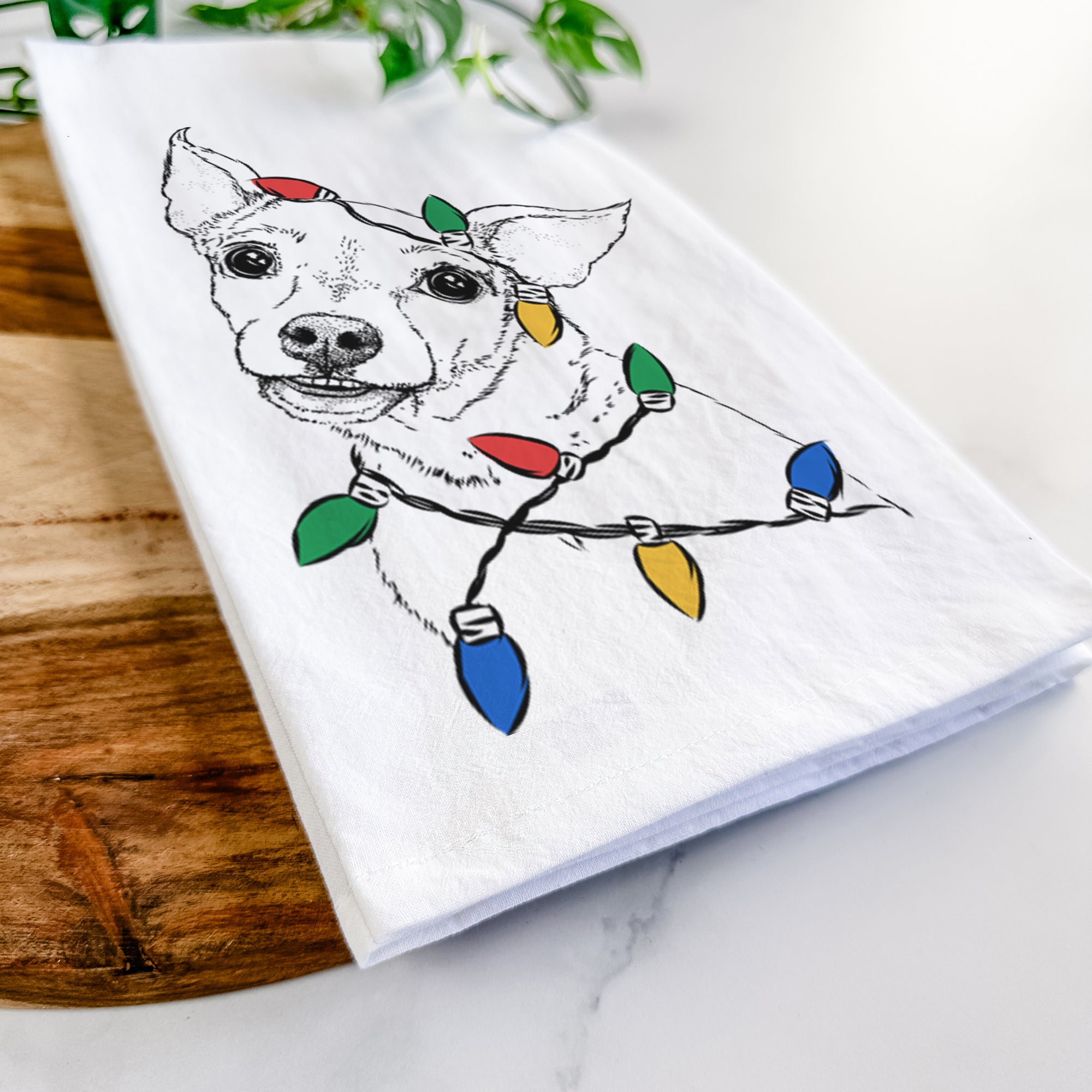 Lola the Chiweenie Tea Towel