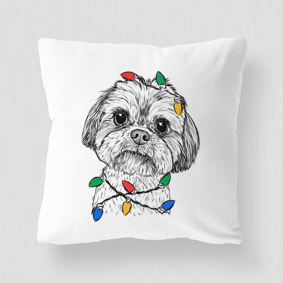 Lucy the Shorkie - Throw Pillow Cover