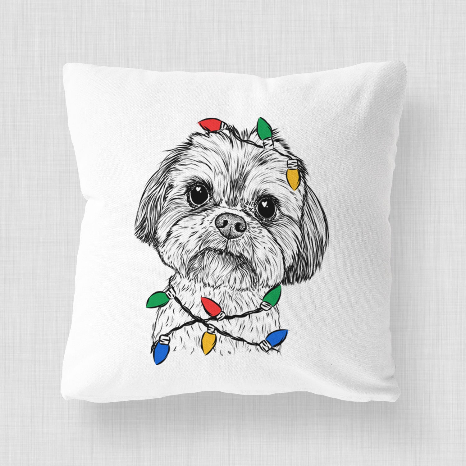 Lucy the Shorkie - Throw Pillow Cover