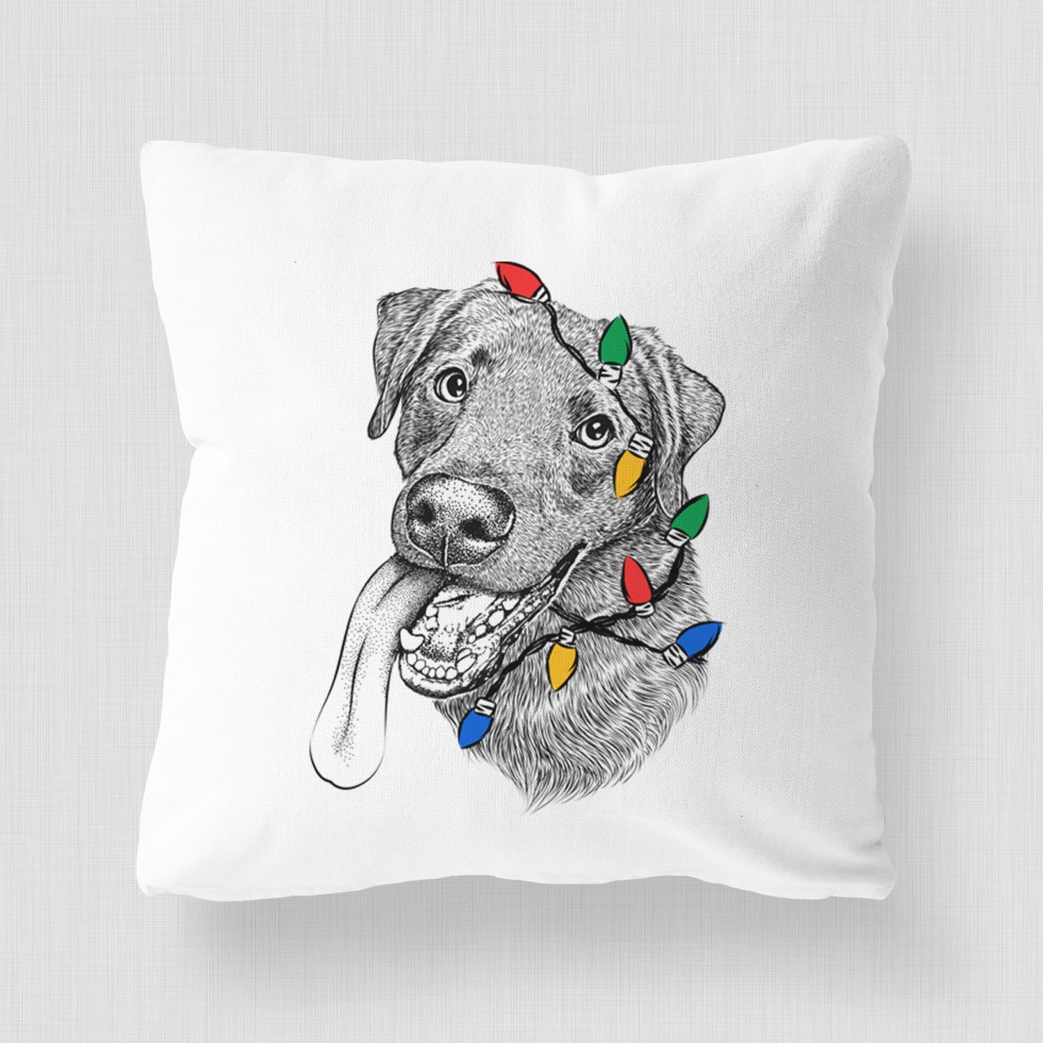 Macaroni the Lab Mix - Throw Pillow Cover