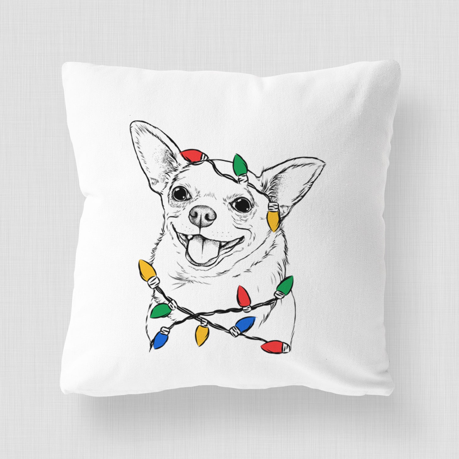 Maddison Pearl the Chihuahua - Throw Pillow Cover