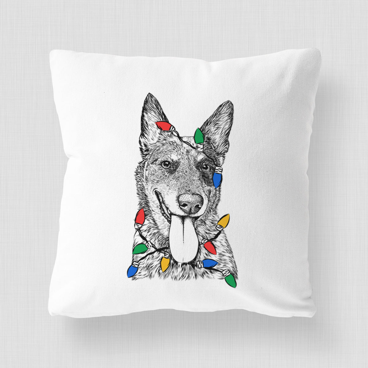 Madison the Blue Heeler - Throw Pillow Cover