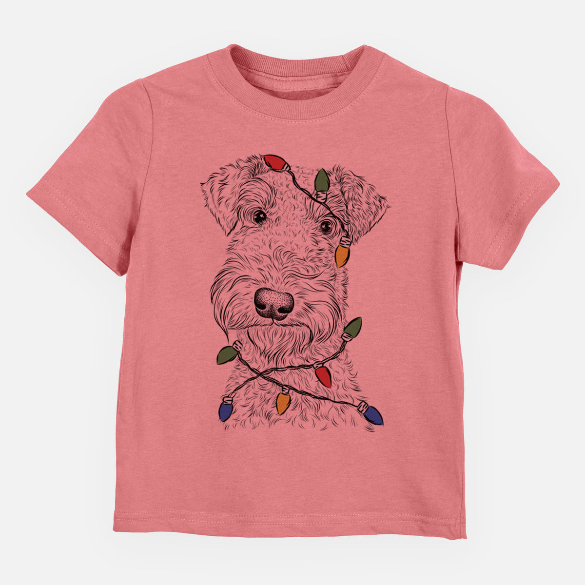 Christmas Lights Roc Haven Maggie May the Airedale Terrier - Kids/Youth/Toddler Shirt