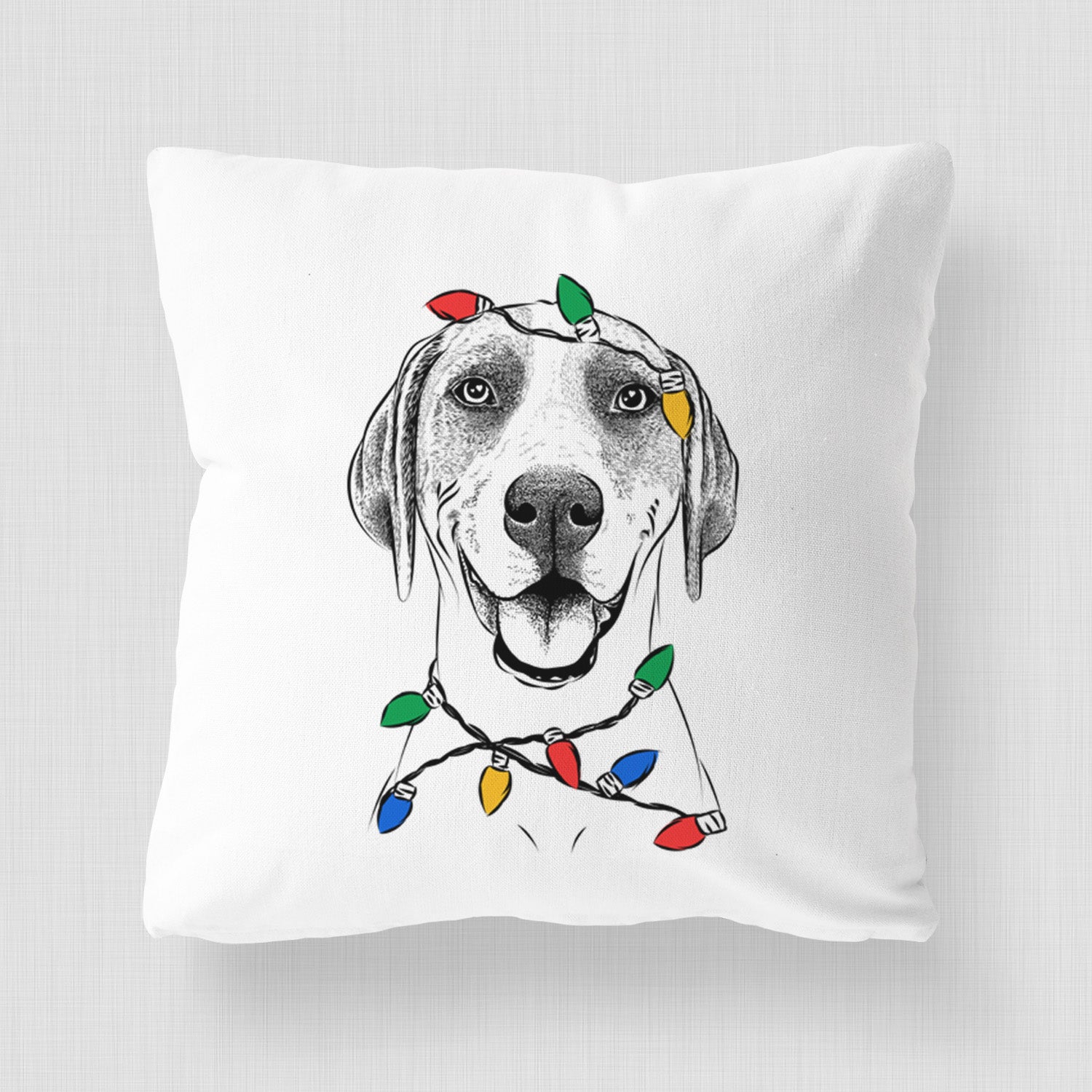 Maggie the Treeing Walker Coonhound - Throw Pillow Cover