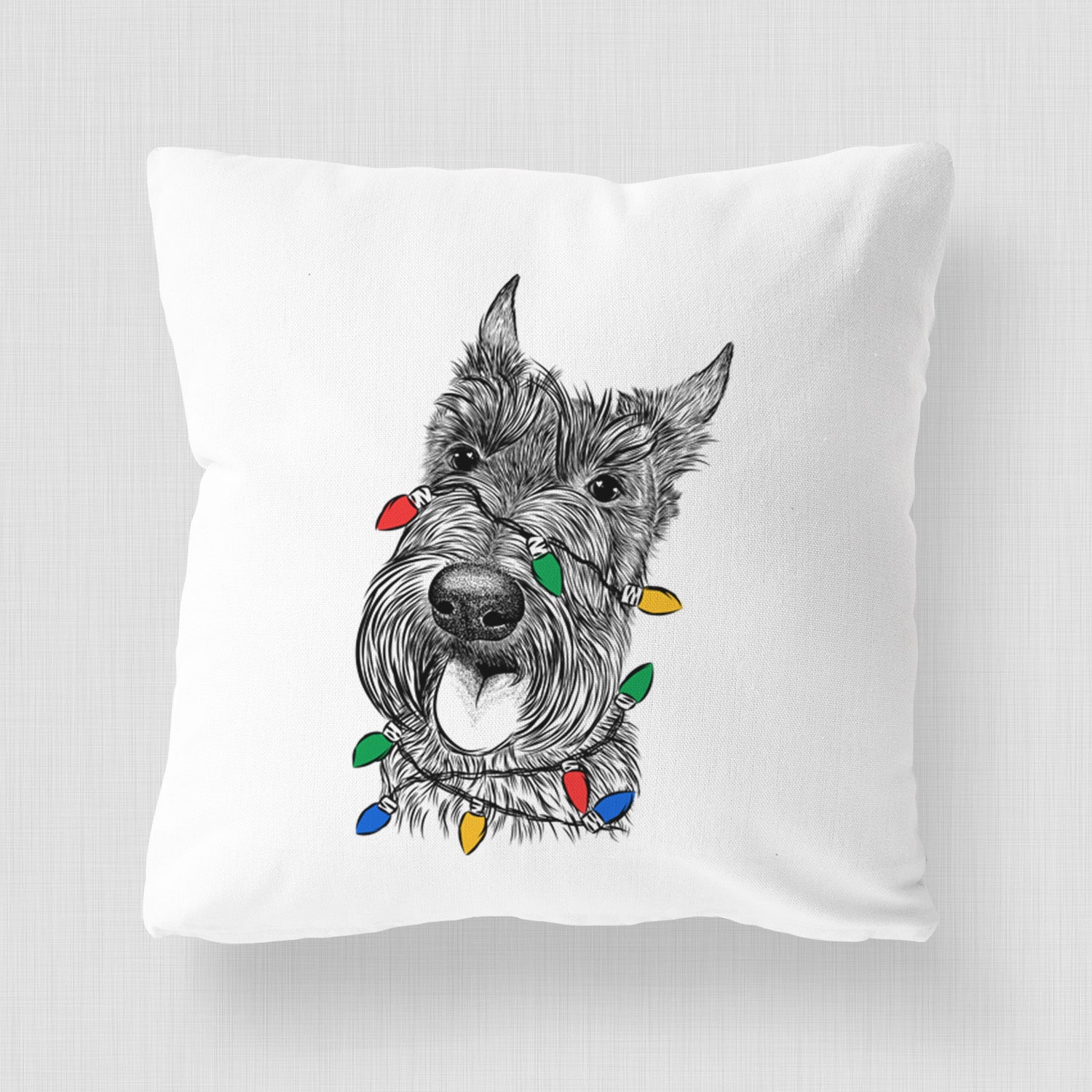 Magnus the Scottish Terrier - Throw Pillow Cover