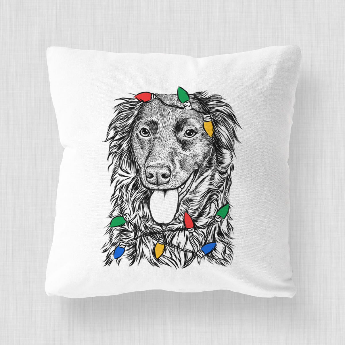 Maisie Mae the Aussiedor - Throw Pillow Cover