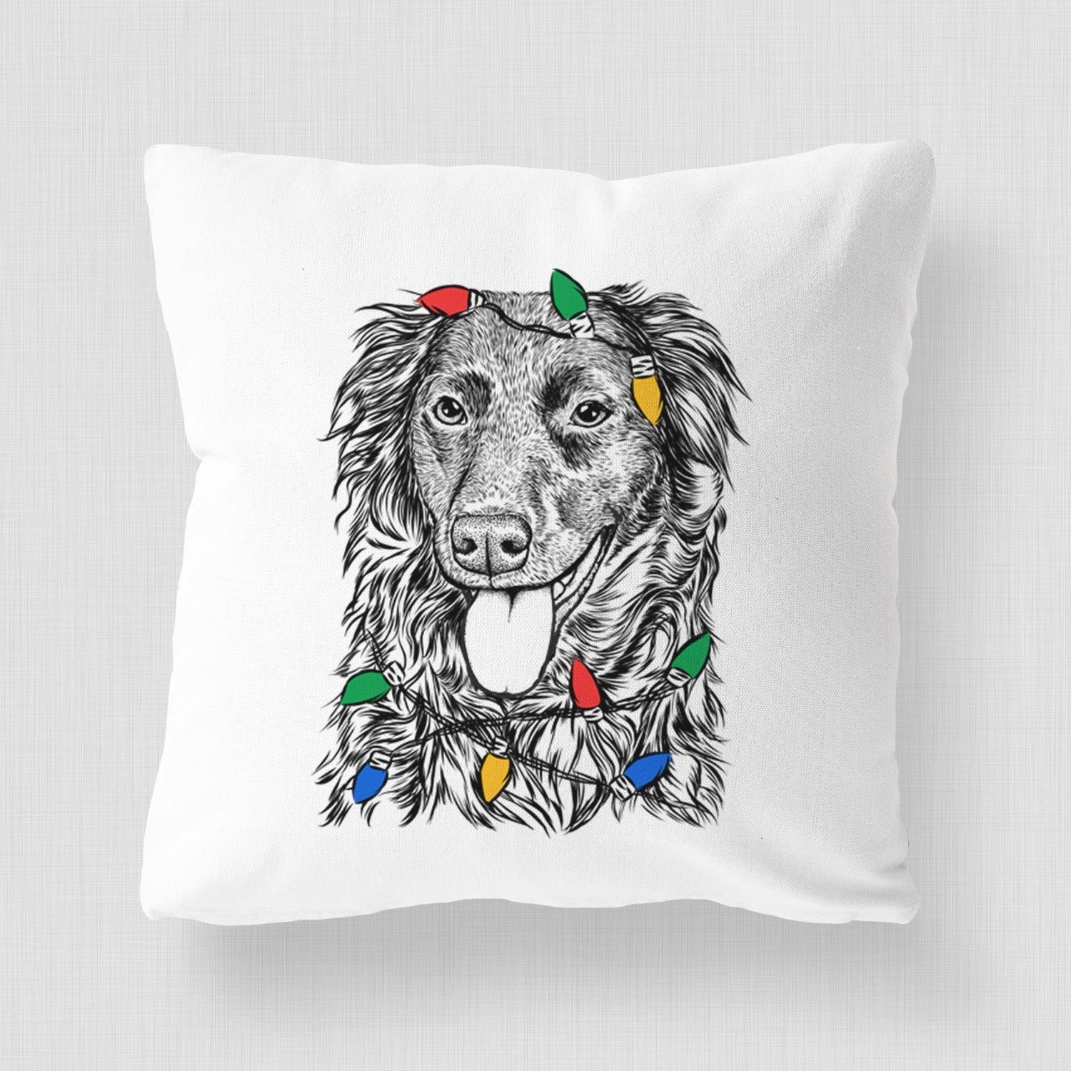 Maisie Mae the Aussiedor - Throw Pillow Cover