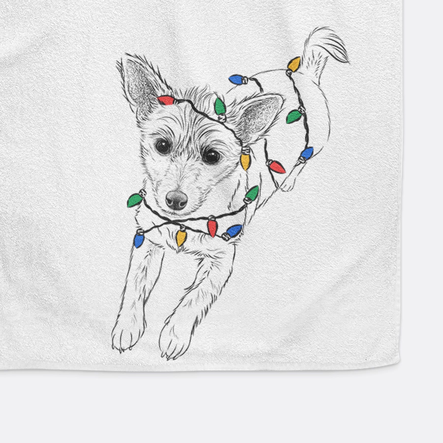 Maisie the Terrier Mix Premium Hand Towel