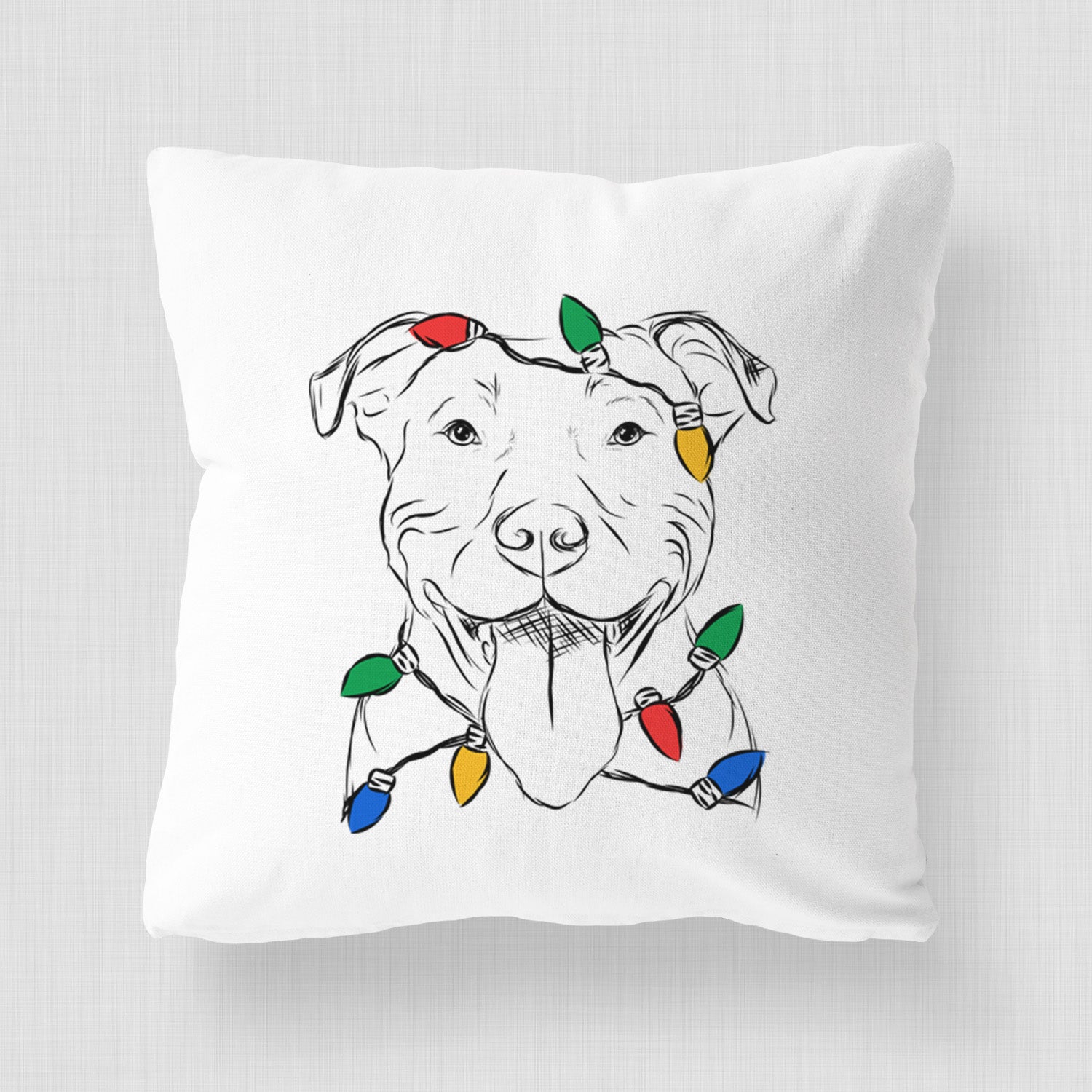 Major the Pitbull - Throw Pillow Cover