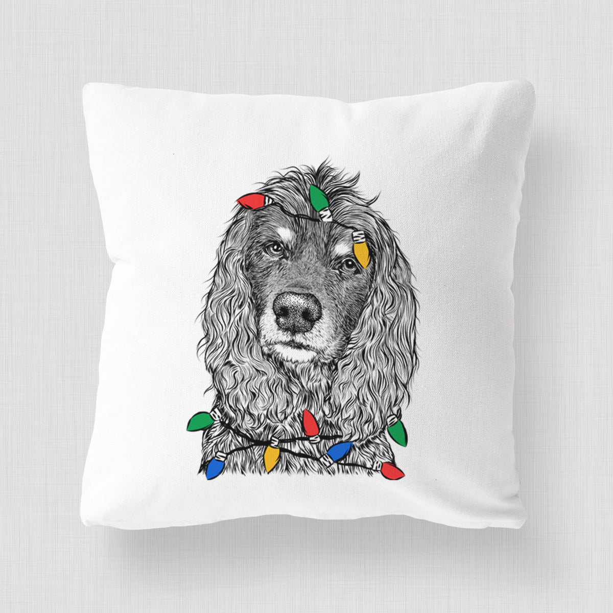 Marley Boy the American Cocker Spaniel - Throw Pillow Cover