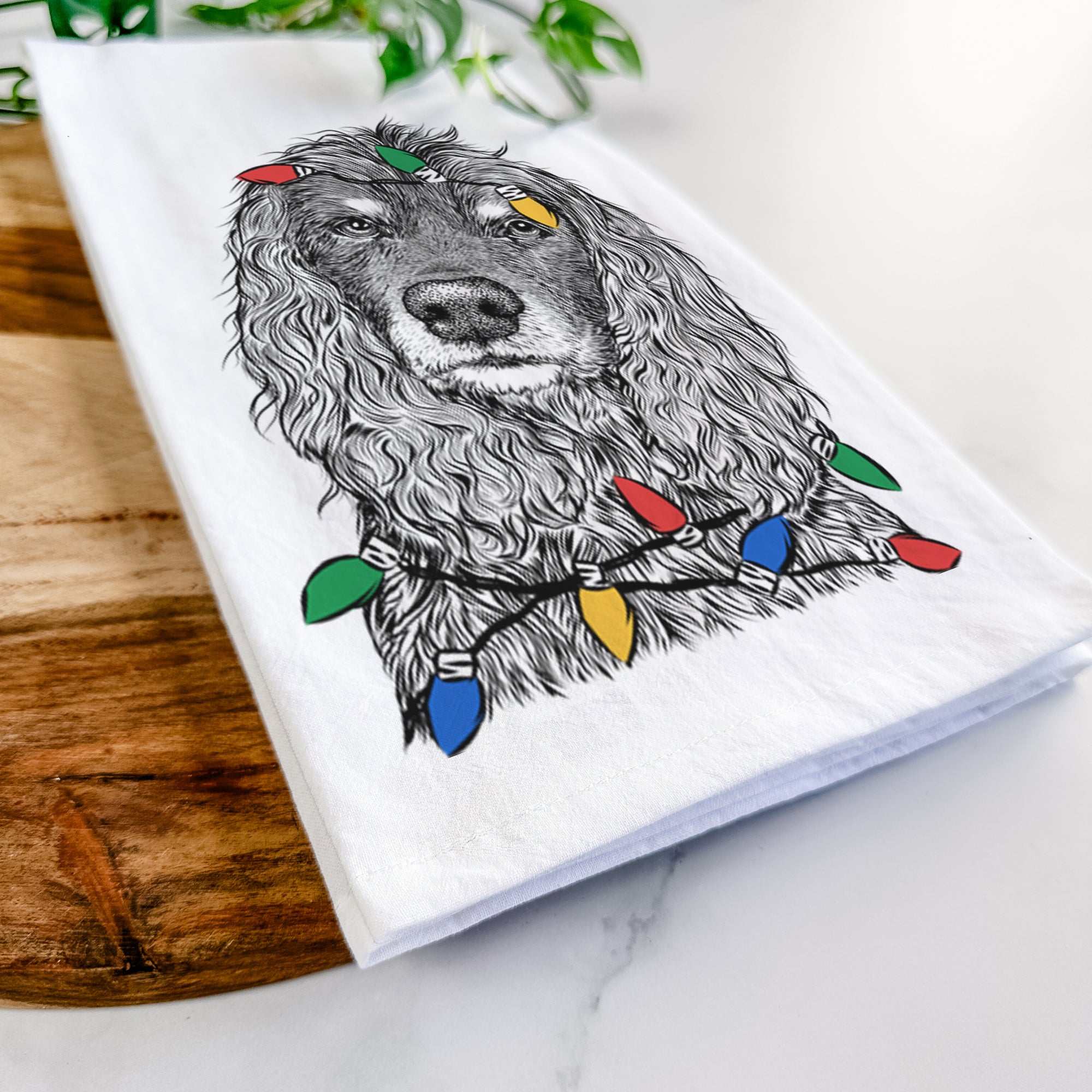 Marley Boy the American Cocker Spaniel Tea Towel