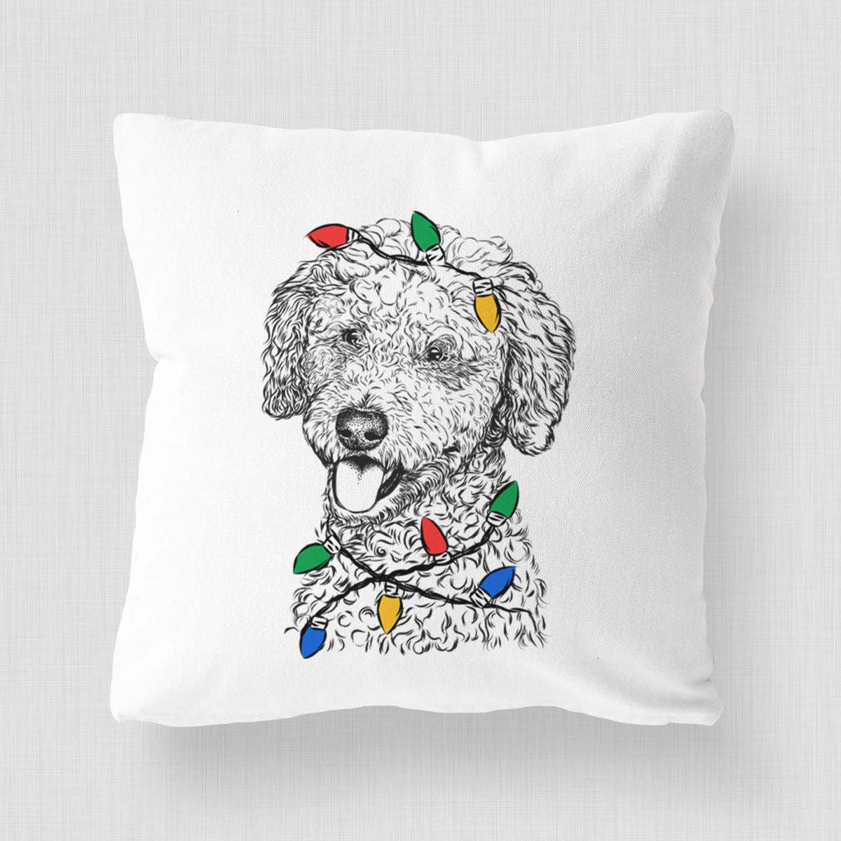 Marlow the Goldendoodle - Throw Pillow Cover