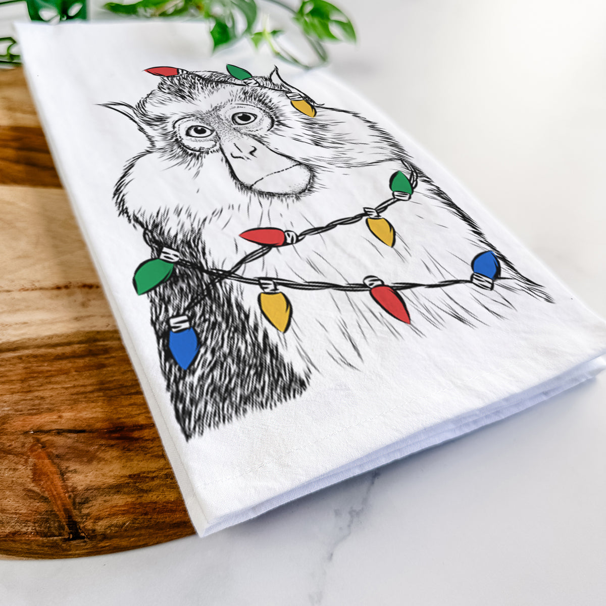 Matata the Mona Monkey Tea Towel