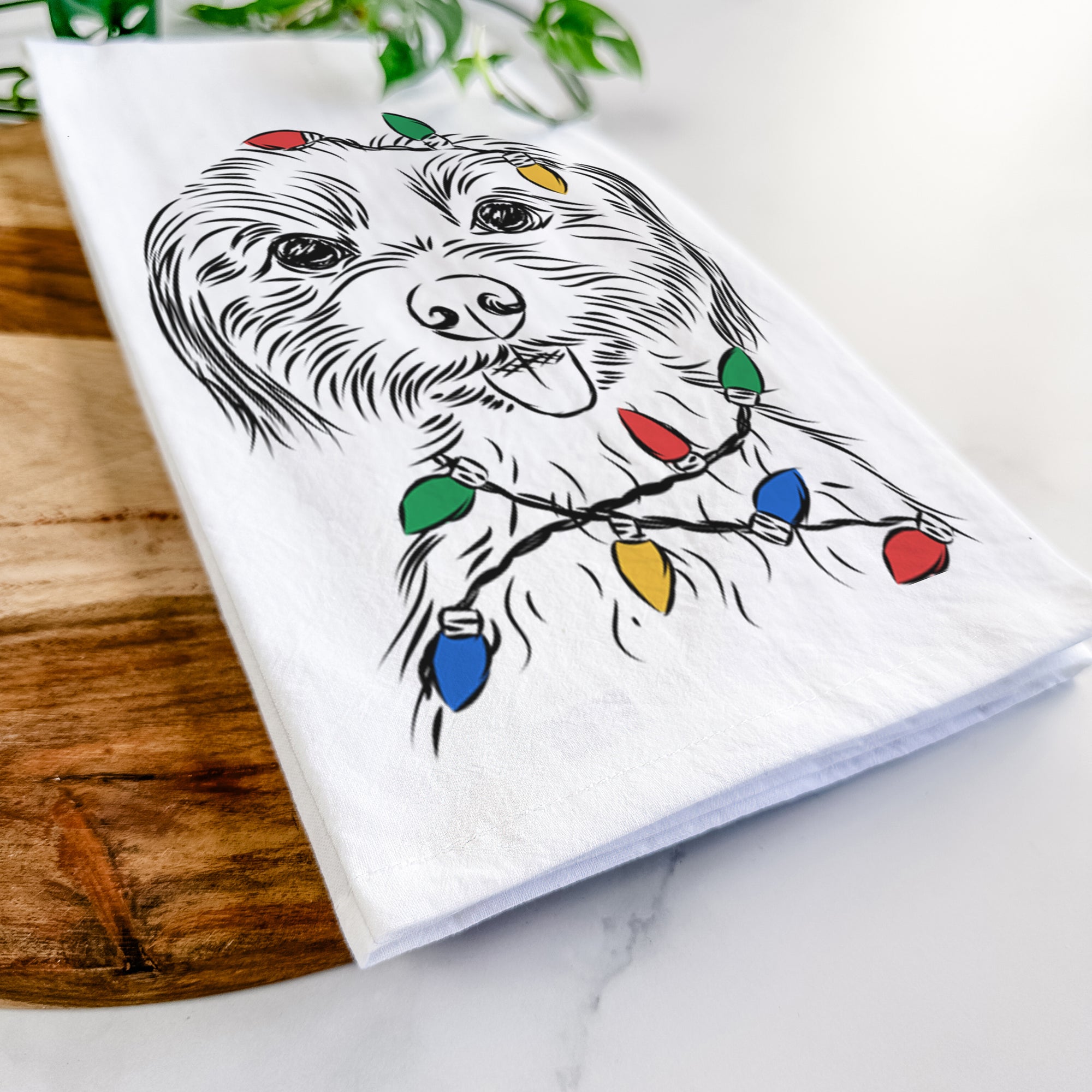 Mater the Yorkshire Terrier Tea Towel