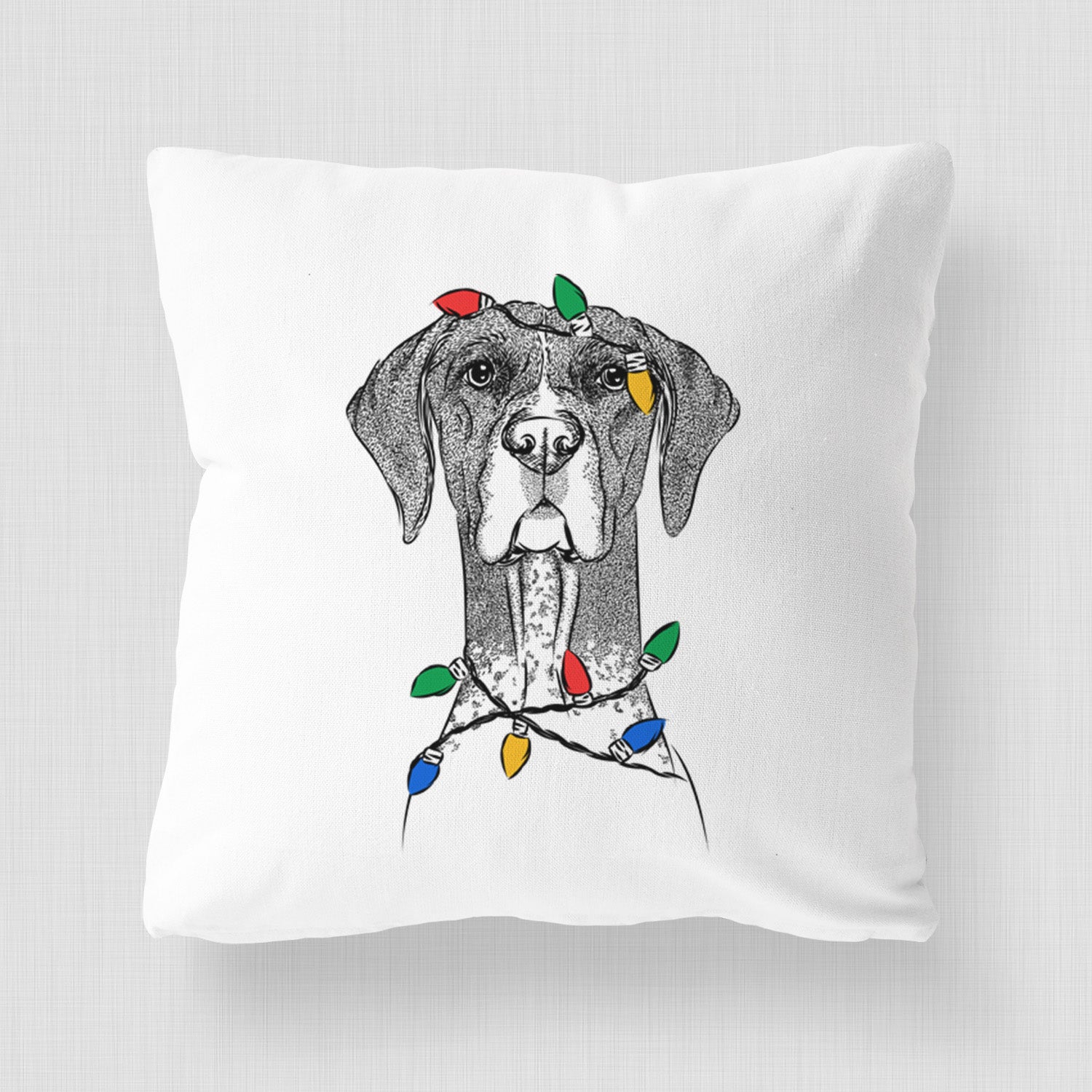 Mattis the German Shorthaired Pointer - Throw Pillow Cover