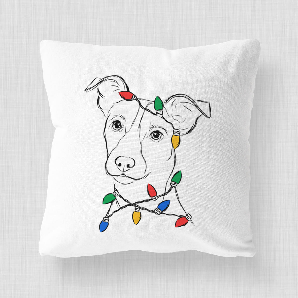 Max the Jack Russell Terrier - Throw Pillow Cover