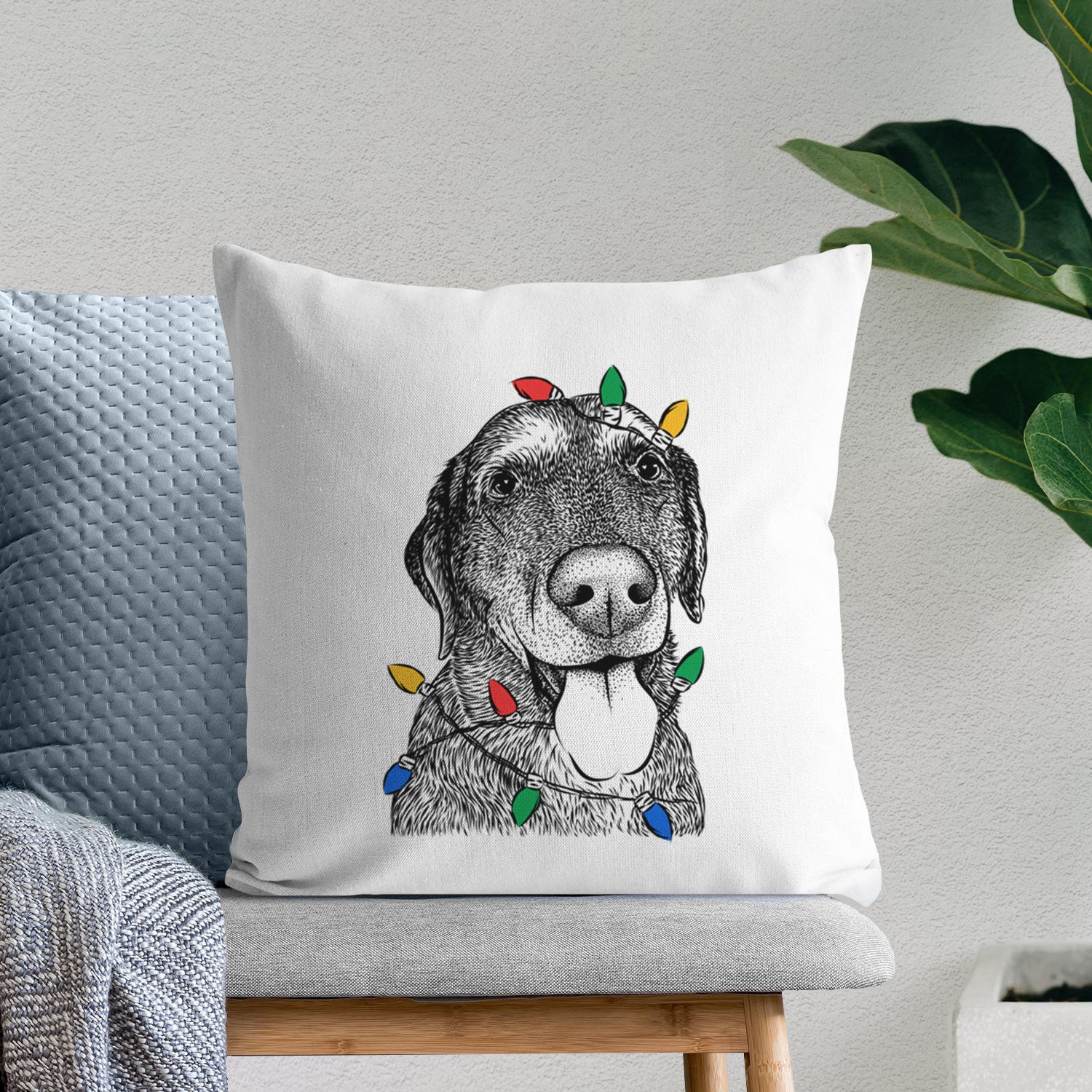 Max the Labrador Retriever - Throw Pillow Cover