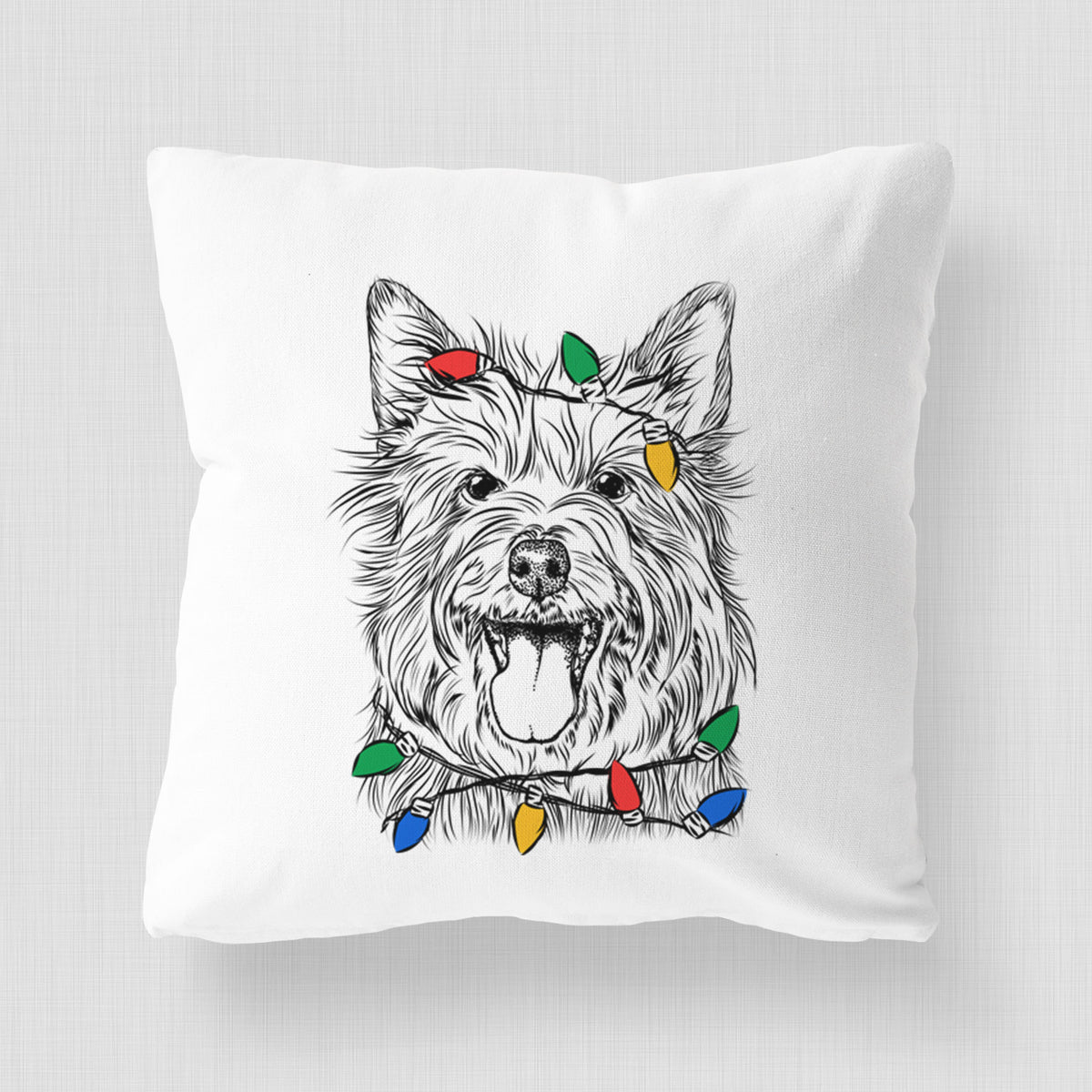 Middy the Australian Terrier - Throw Pillow Cover