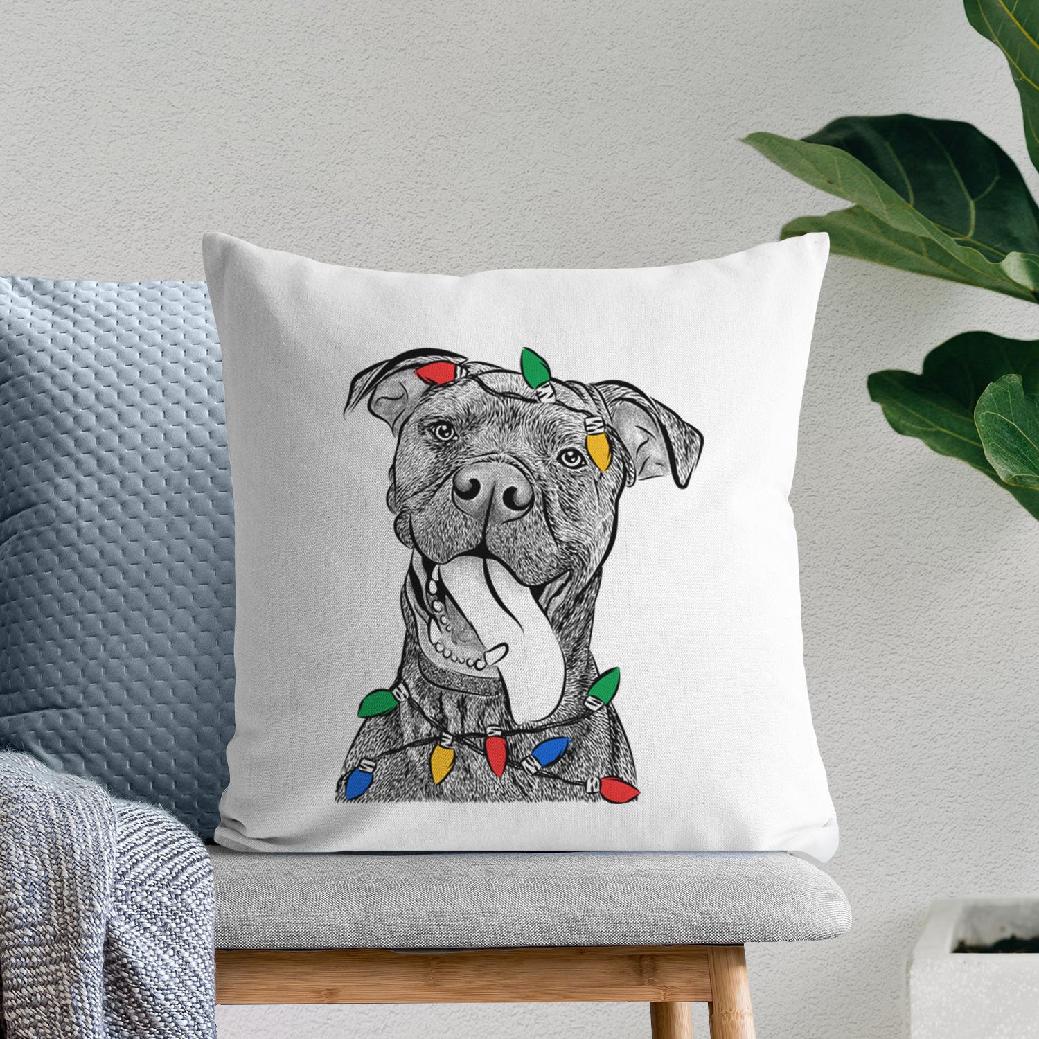 Mikey the Boxador - Throw Pillow Cover