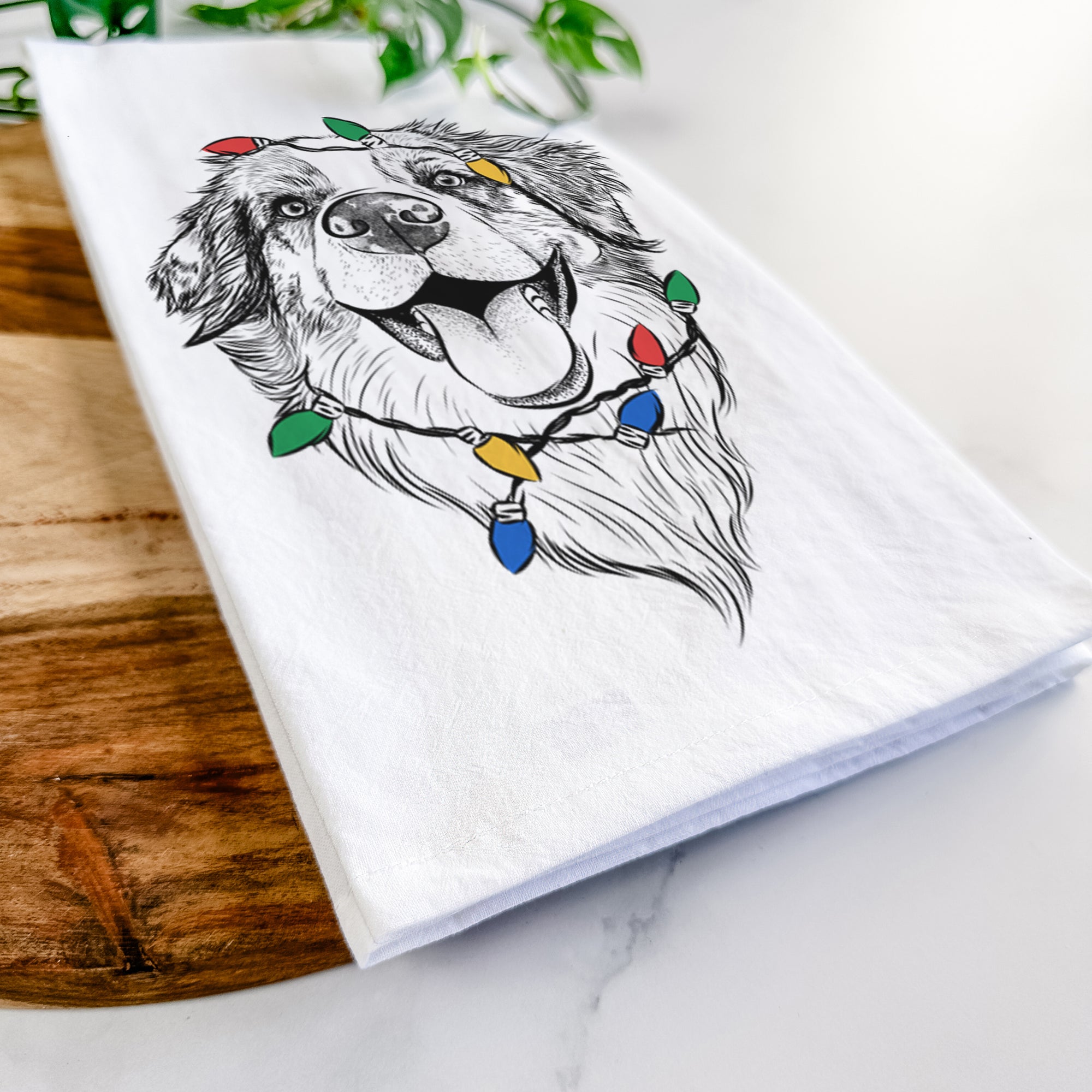 Mila the Australian Shepherd Tea Towel