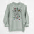 Christmas Lights Milton the Schnauzer - Unisex Pigment Dyed Crew Sweatshirt