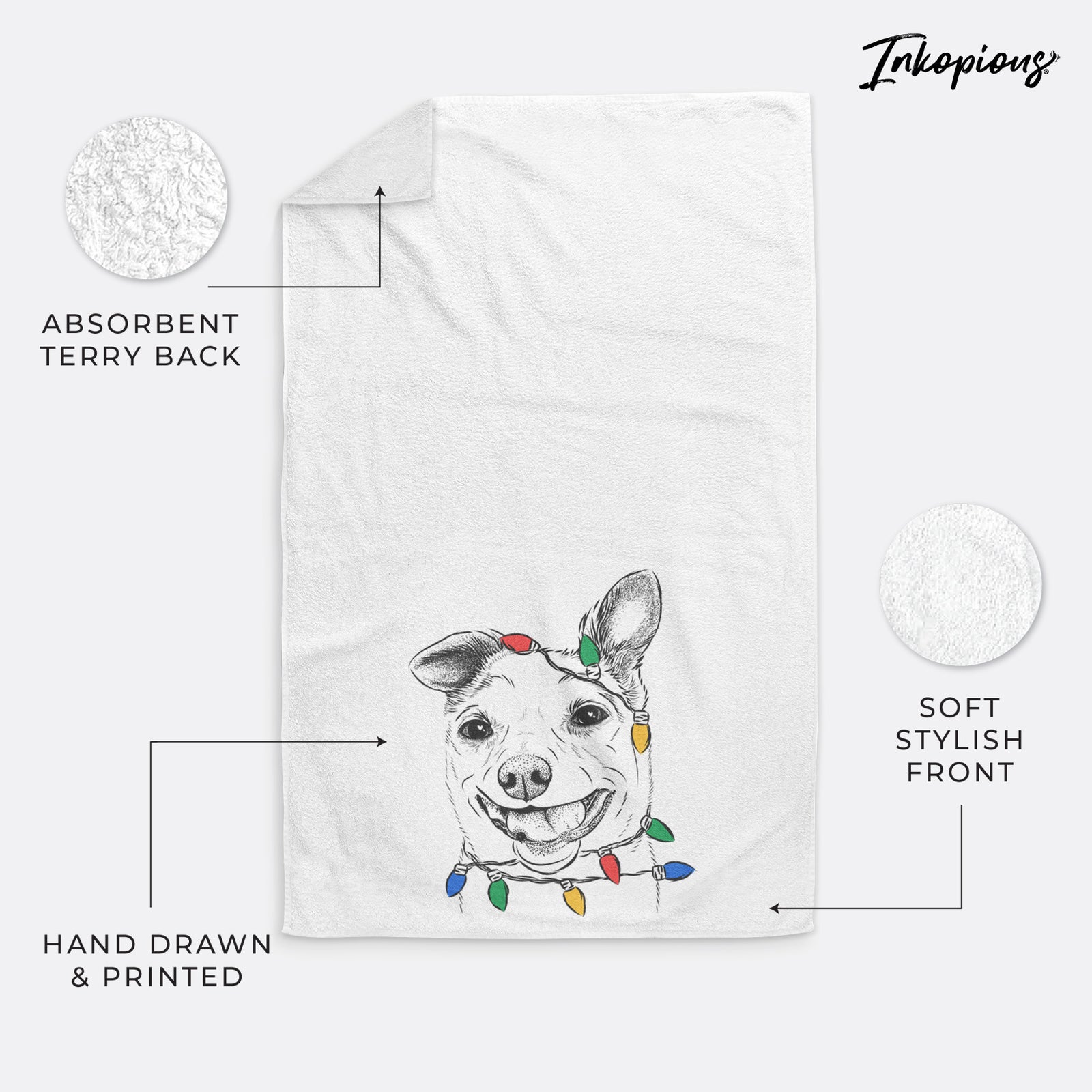 Mortimer the Mixed Breed Premium Hand Towel