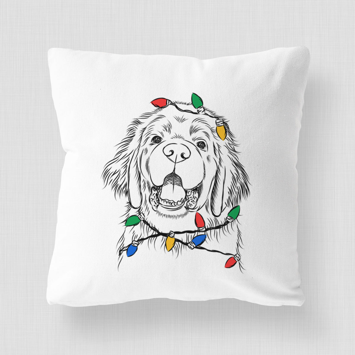 Mozart the Newfoundland - Throw Pillow Cover