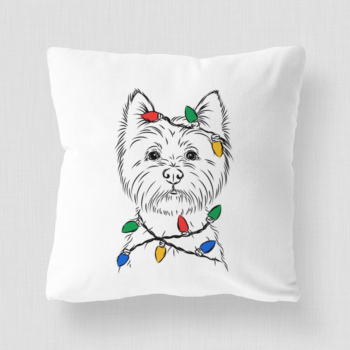 Murphy the West Highland Terrier - Throw Pillow Cover