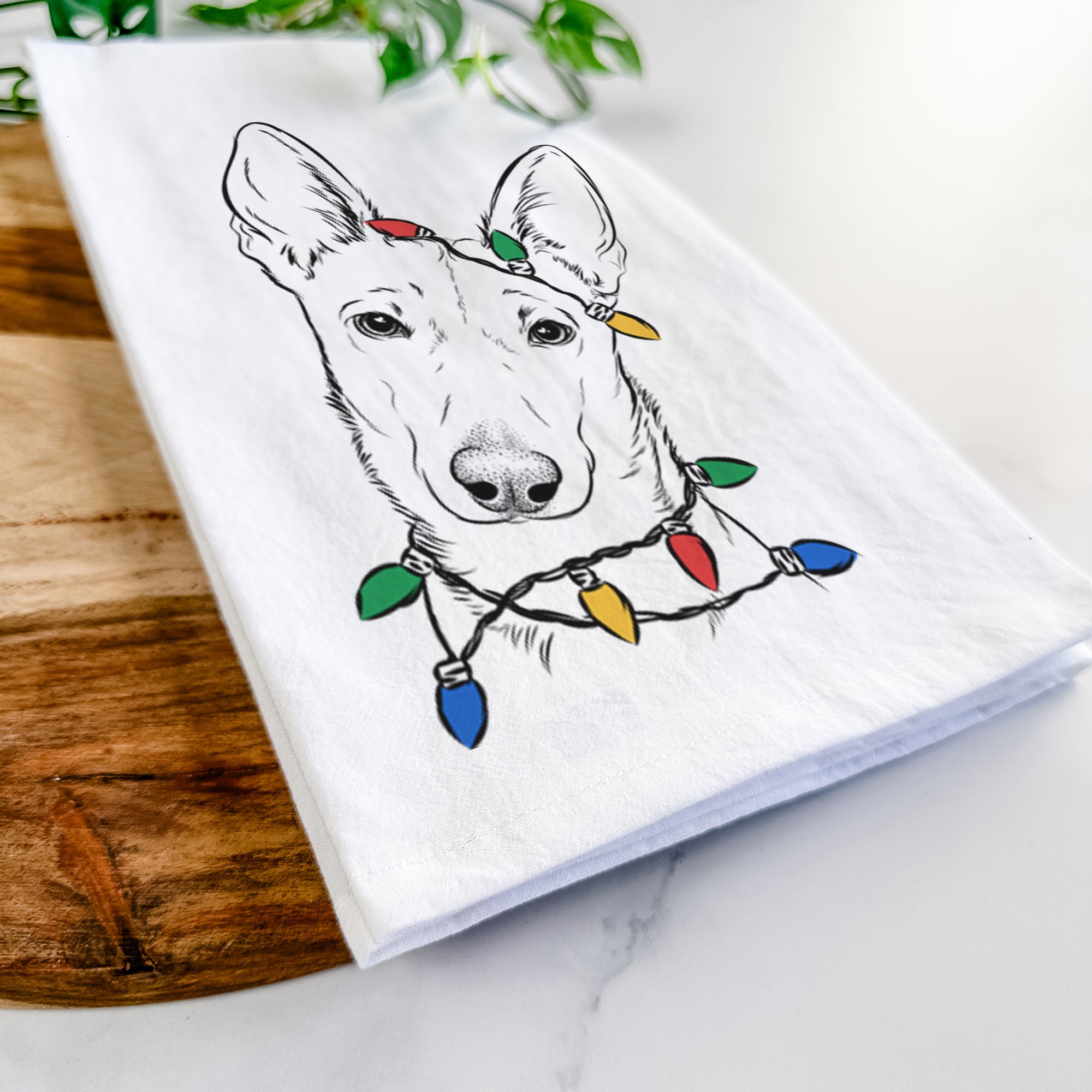 Nala the Carolina Dog Tea Towel