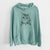 Christmas Lights Nell the Tabby Cat - Unisex Pigment Dyed Hoodie