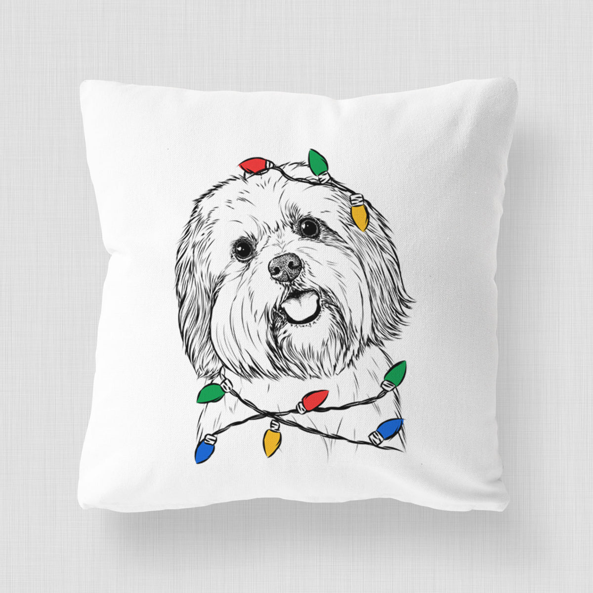 Nikka the Lowchen - Throw Pillow Cover