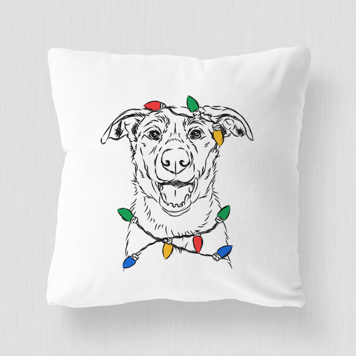 Noah the Border Collie - Throw Pillow Cover