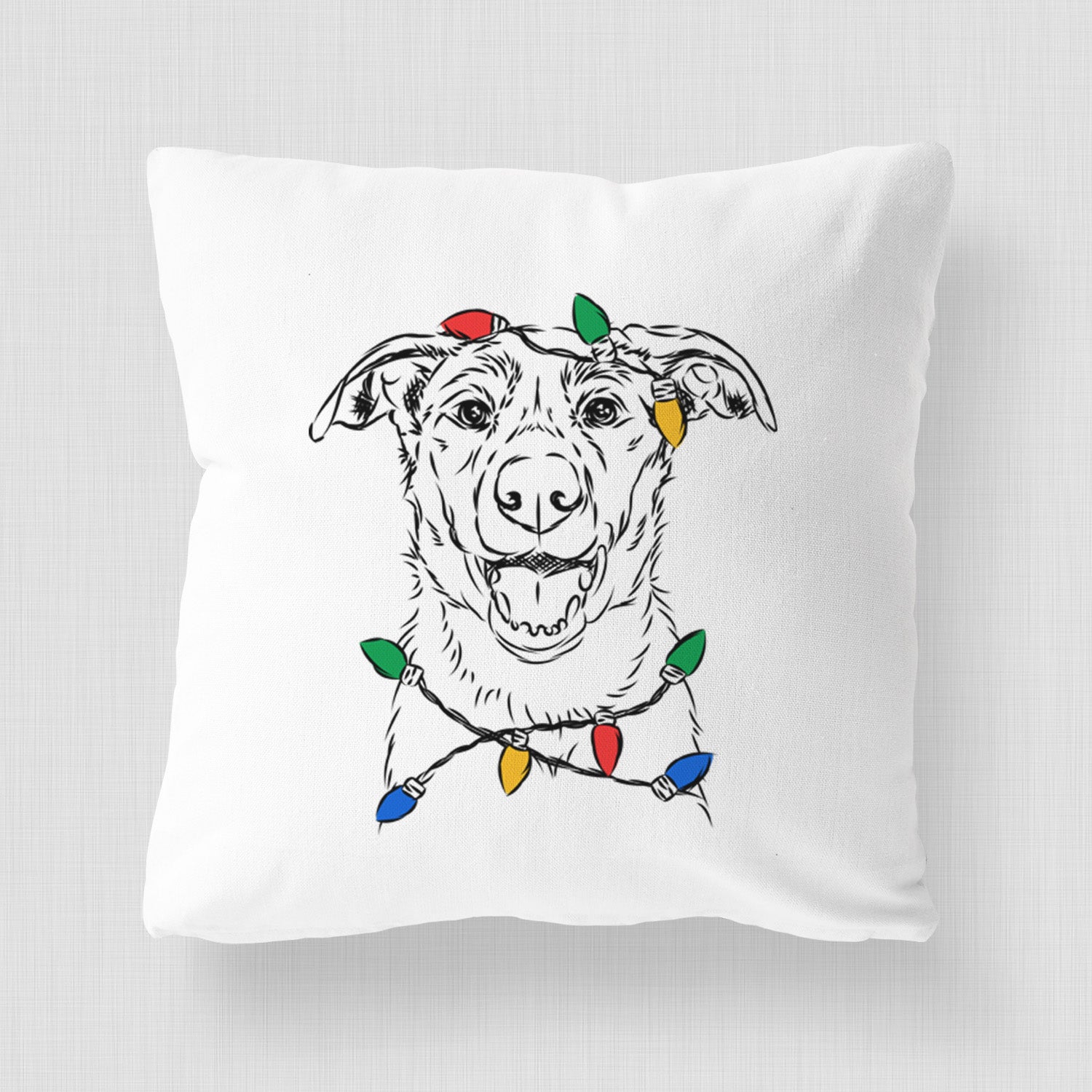 Noah the Border Collie - Throw Pillow Cover