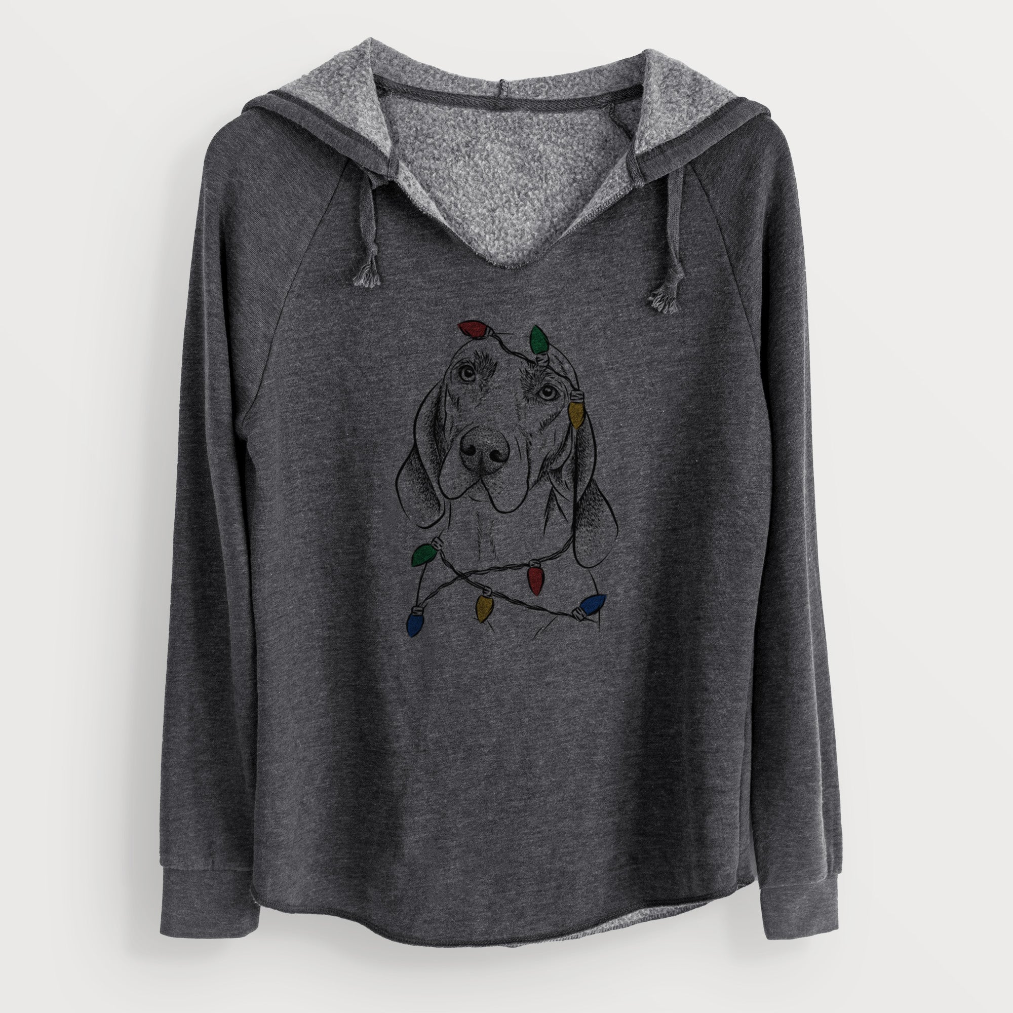 Christmas Lights Norman the Plott Hound - Cali Wave Hooded Sweatshirt