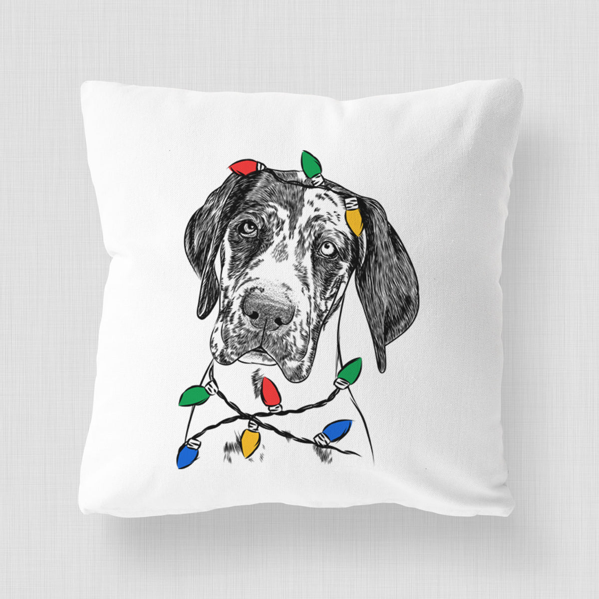 Nyx the Great Dane - Throw Pillow Cover