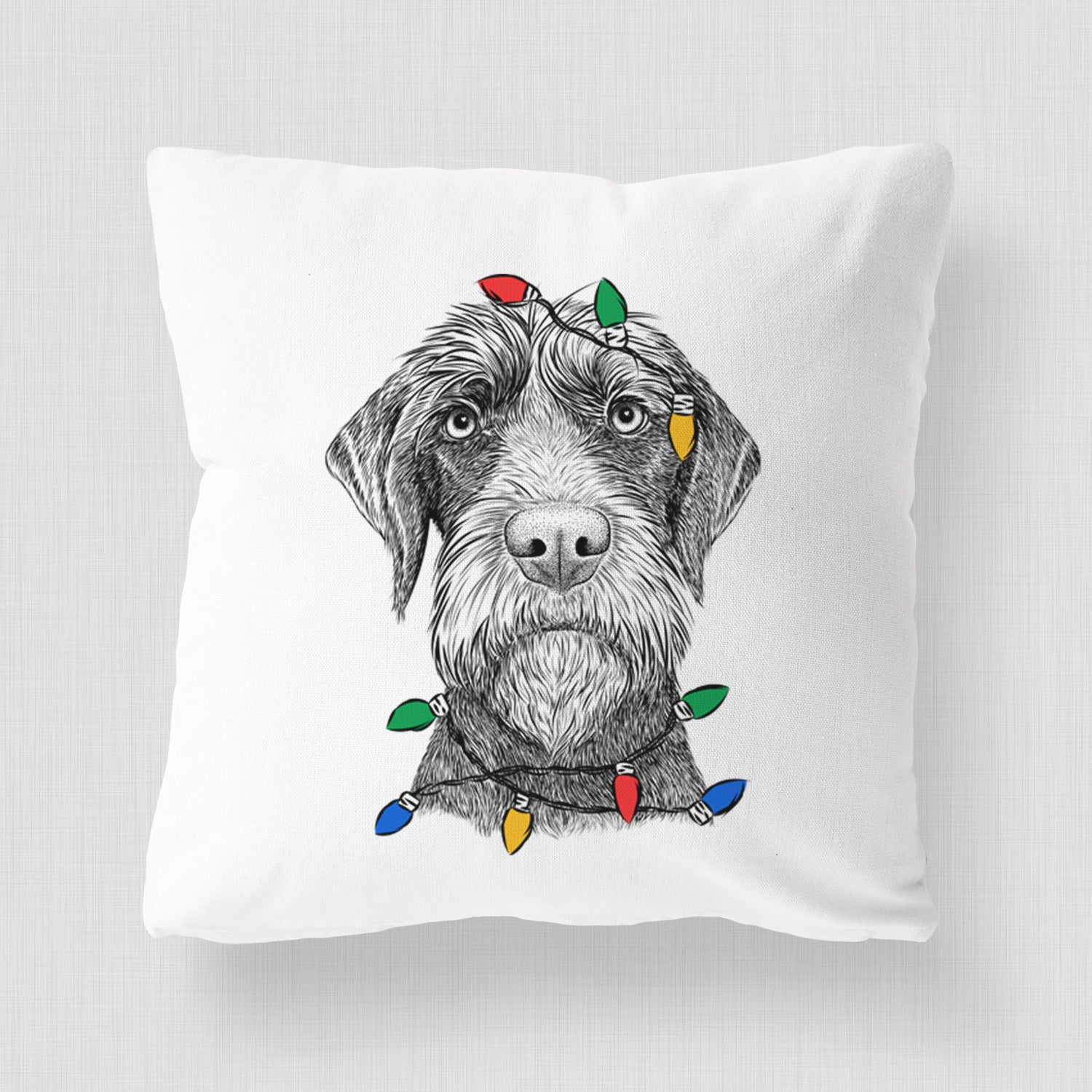 Oakley the Pudelpointer - Throw Pillow Cover
