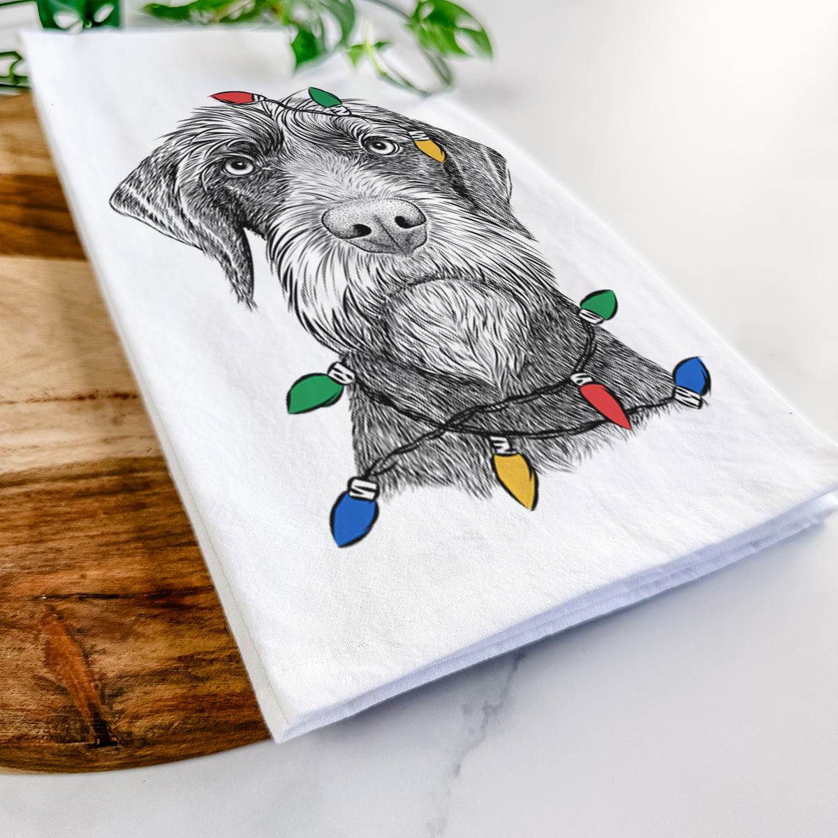 Oakley the Pudelpointer Tea Towel