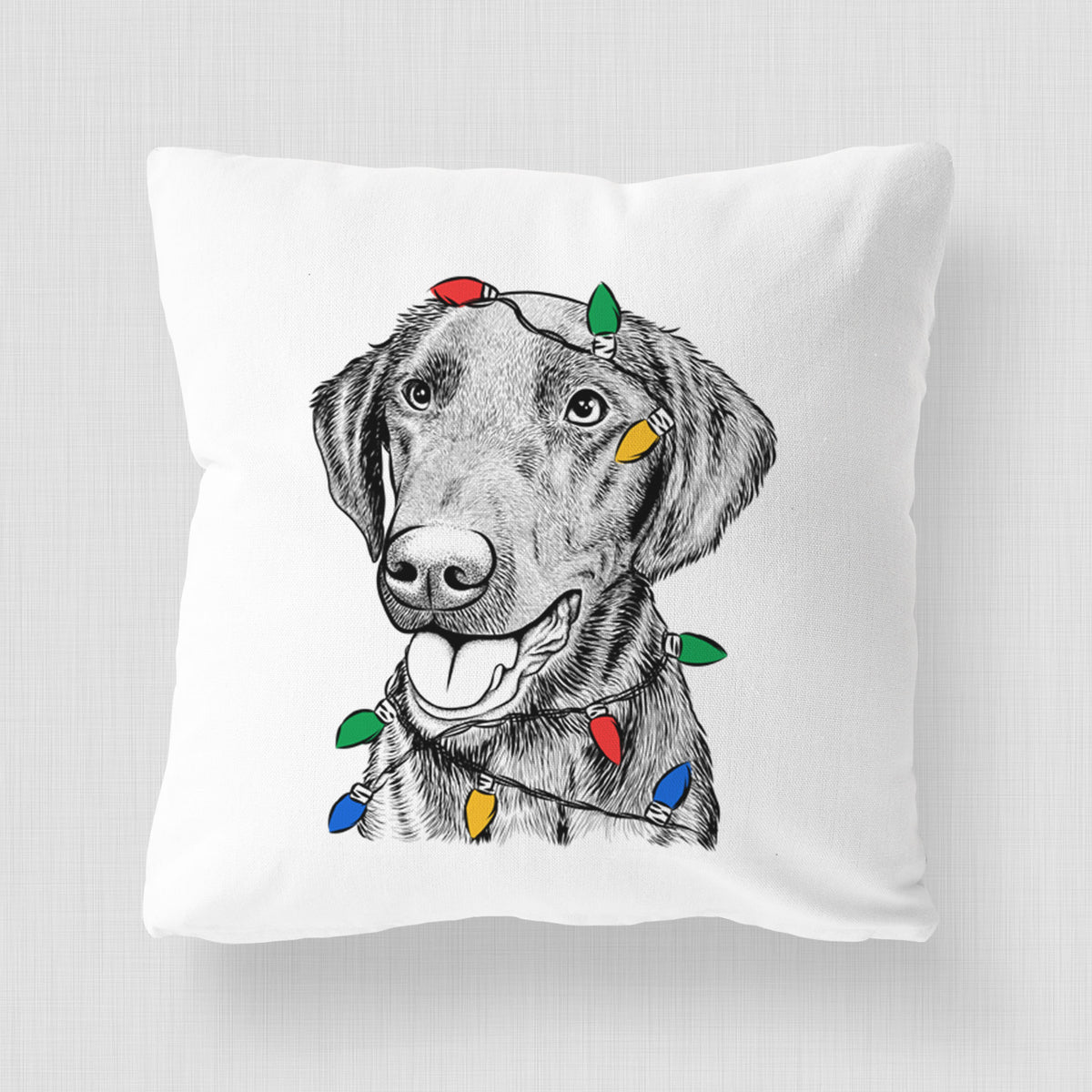 Onyx the Labrador Retriever - Throw Pillow Cover