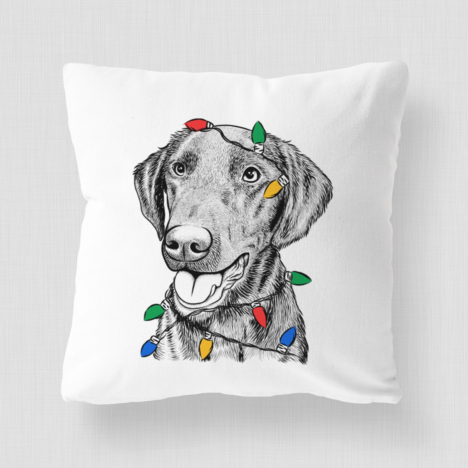 Onyx the Labrador Retriever - Throw Pillow Cover