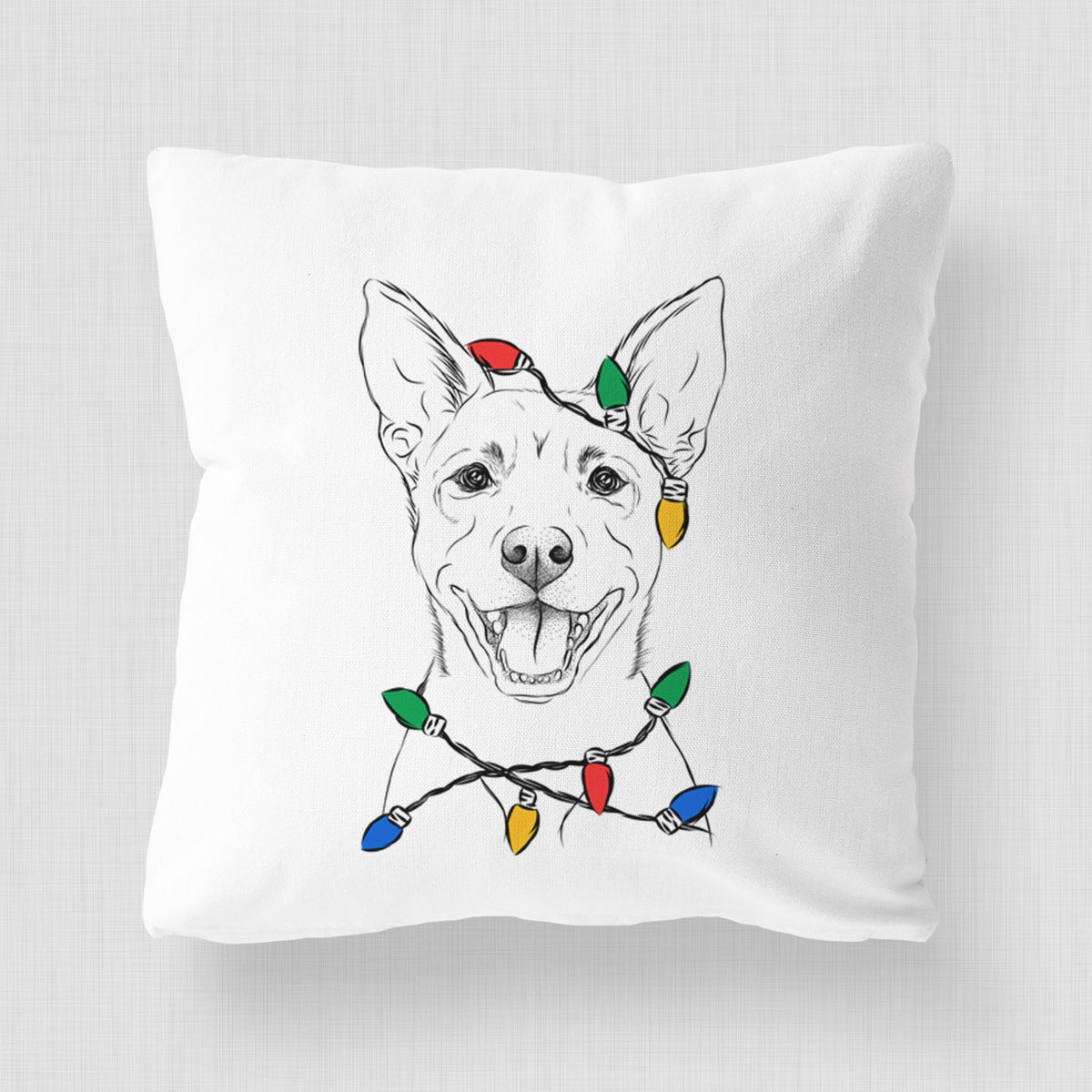 Orange the Carolina Dog - Throw Pillow Cover
