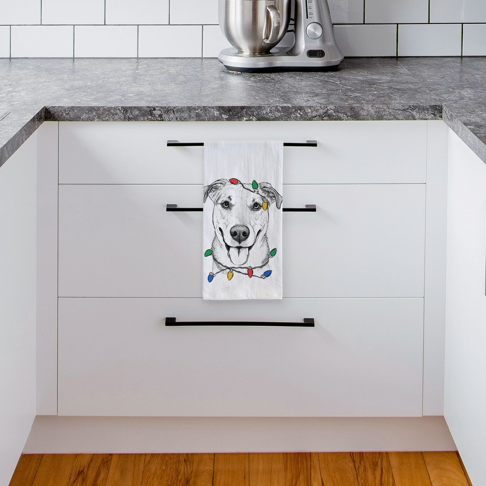 Padre the Pitbull Mix Tea Towel
