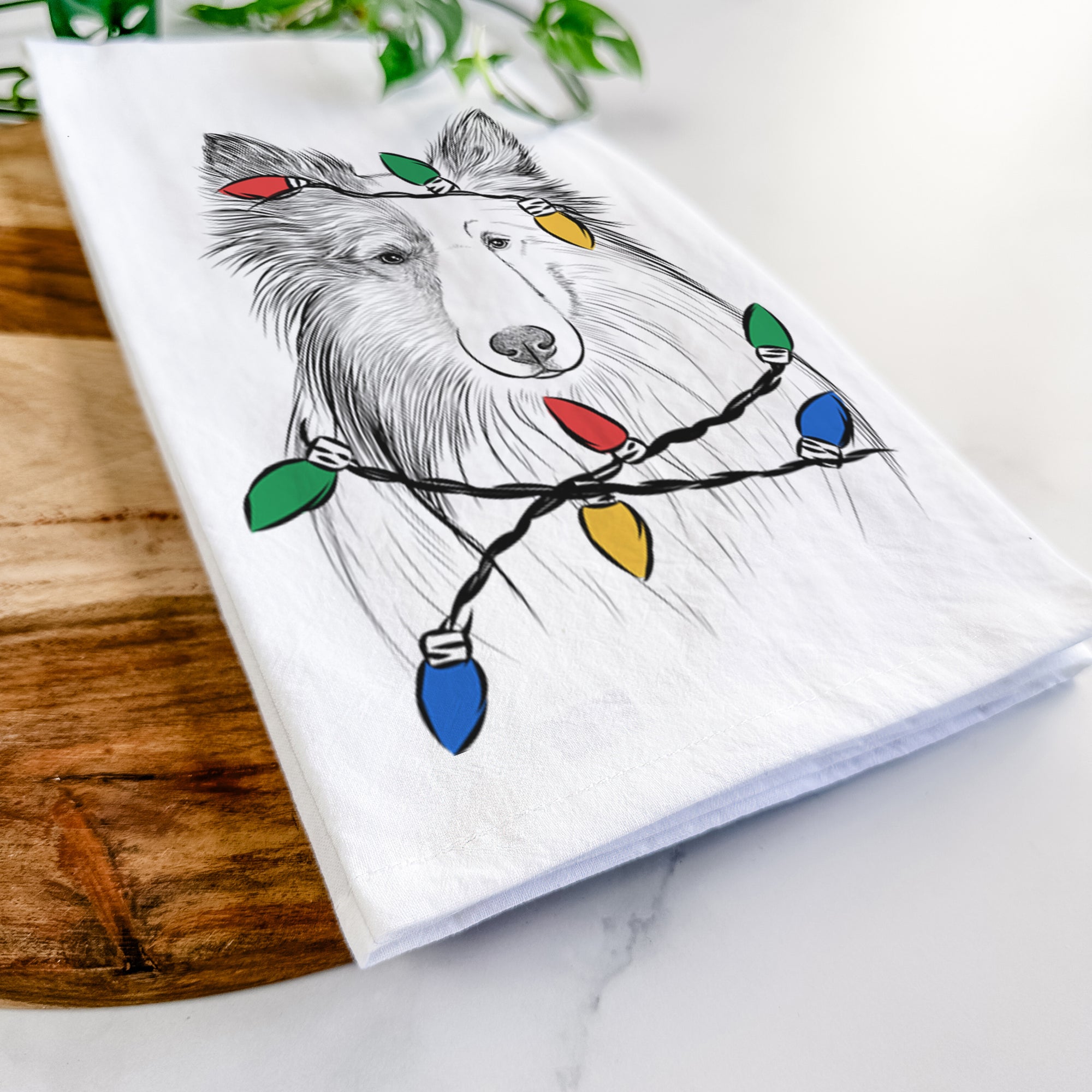 Palin the Shetland Sheepdog Tea Towel