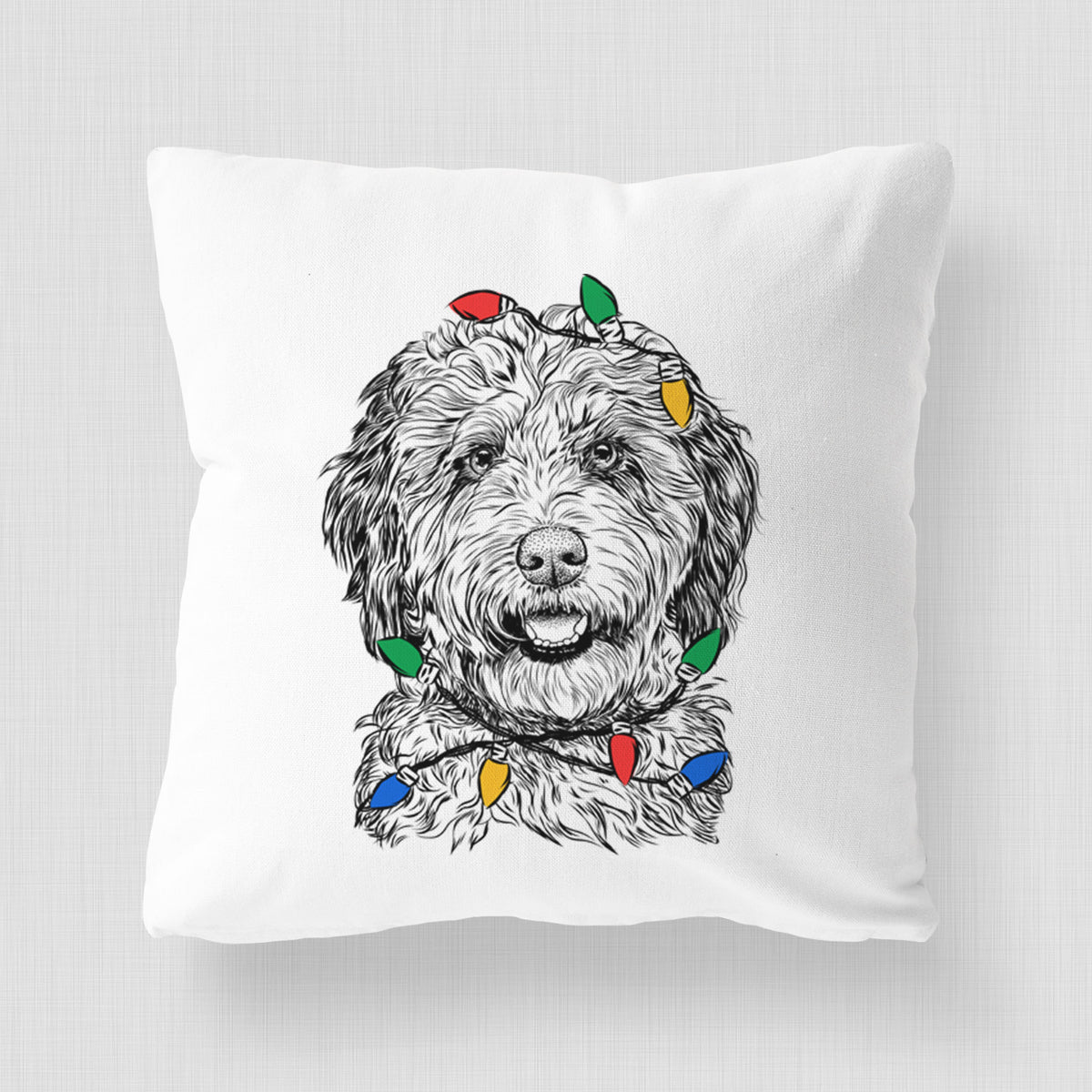 Palmer the Aussiedoodle - Throw Pillow Cover