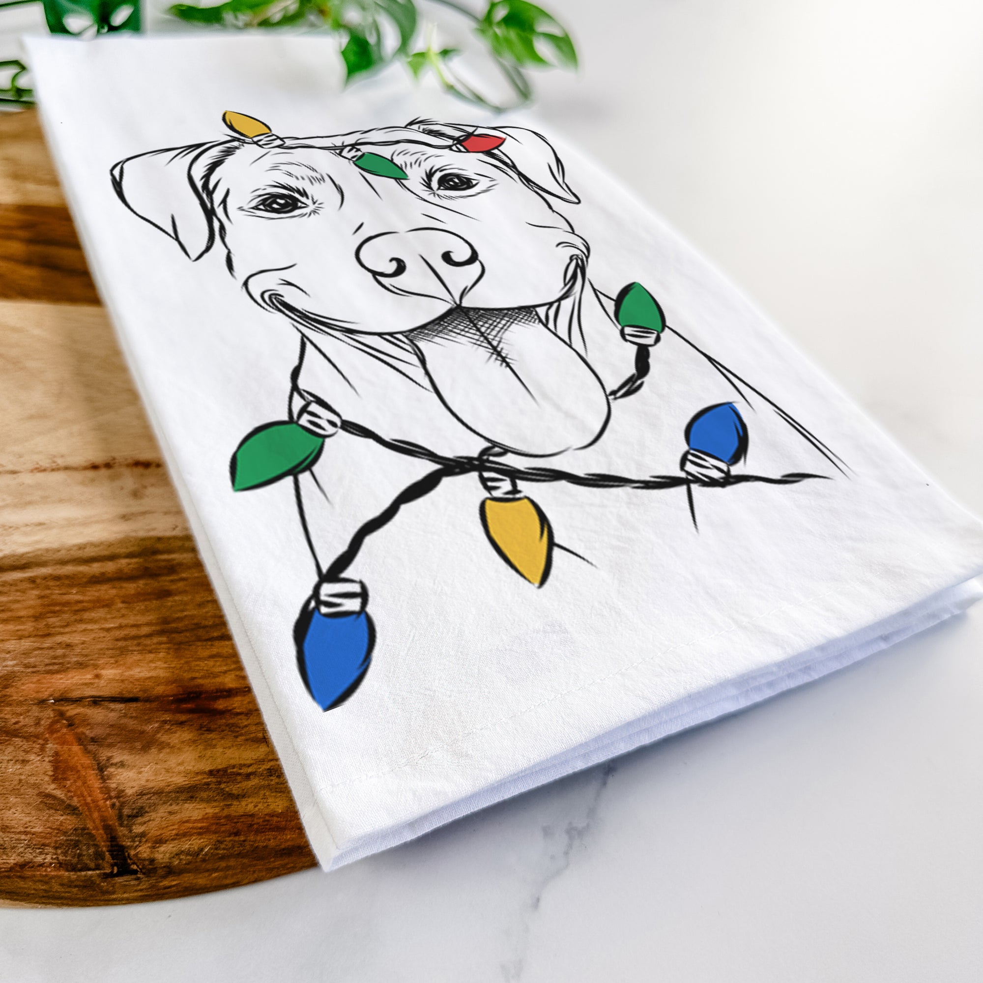 Parker the Pitbull Tea Towel