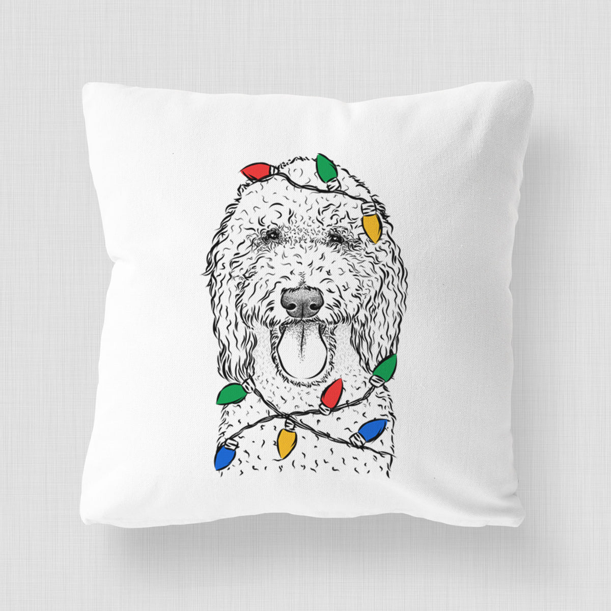 Pavlov the Goldendoodle - Throw Pillow Cover