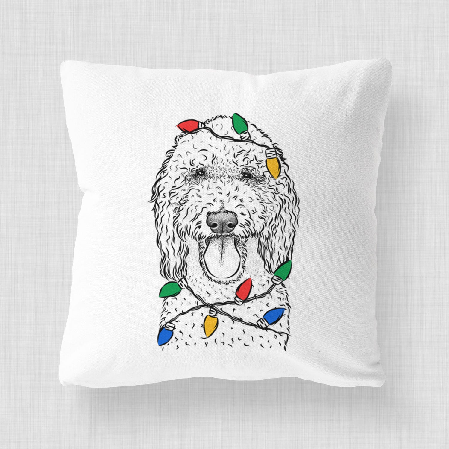 Pavlov the Goldendoodle - Throw Pillow Cover