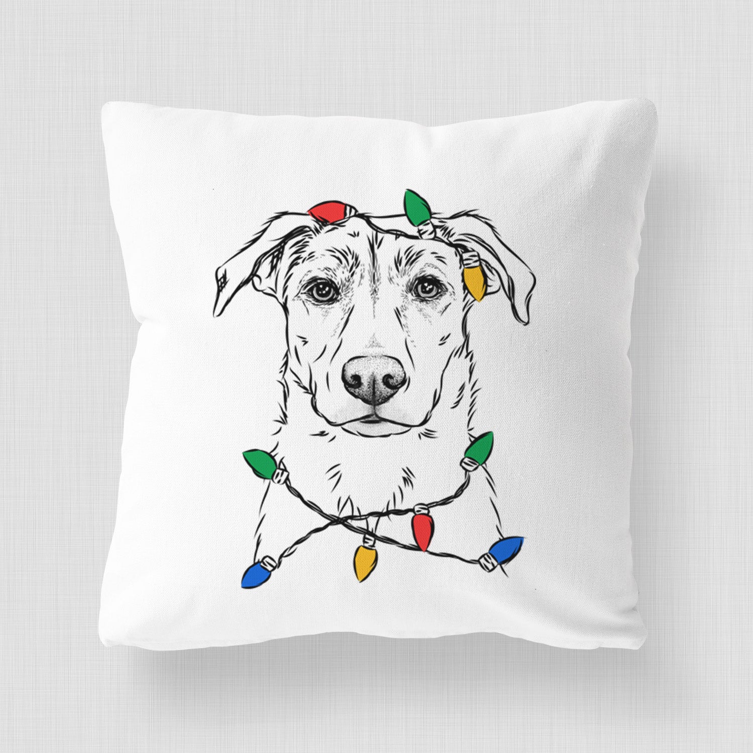 Peanut the Lab Mix - Throw Pillow Cover