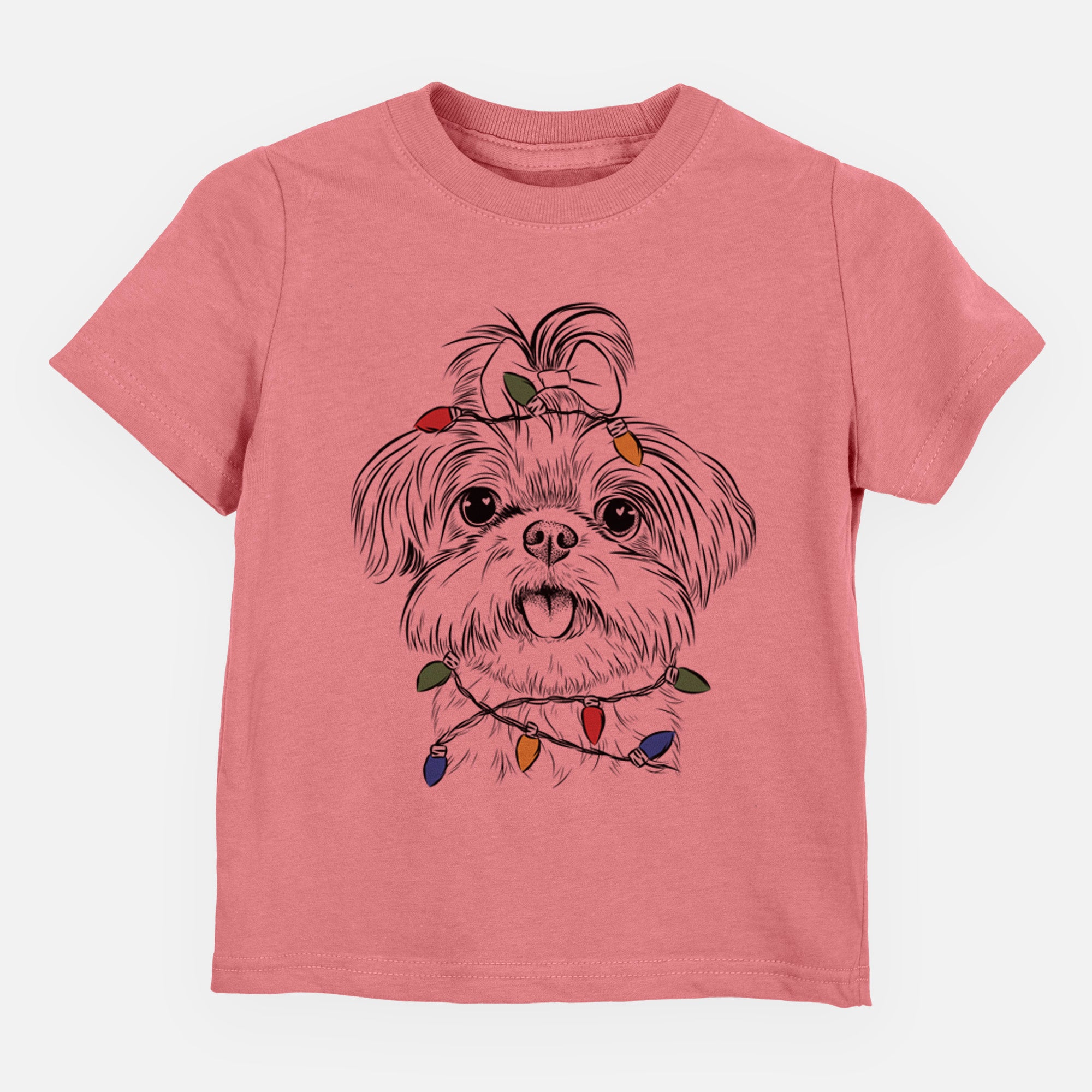 Christmas Lights Pebbles the Shorkie - Kids/Youth/Toddler Shirt